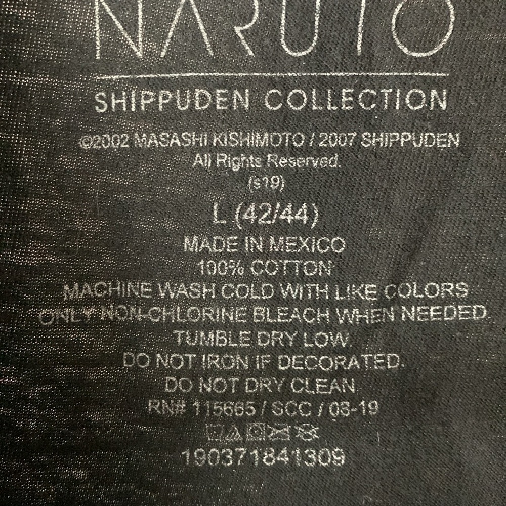 Naruto Shippuden Collection Men’s Large Tee Shirt - Picture 2 of 6